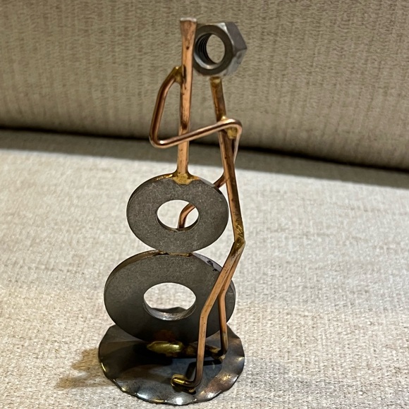 Vintage Handcrafted Musician Playing String Bass Figurine - Picture 3 of 6